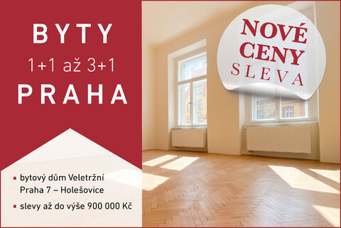 DISCOUNT ON APARTMENTS UP TO 900,000 CZK UNTIL THE END OF MARCH!