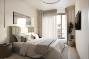 vizualizace interiéru 3+kk ložnice