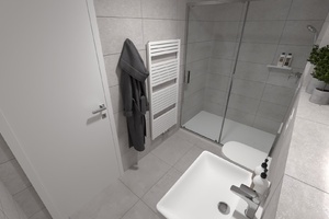 vizualizace koupelny 2+kk