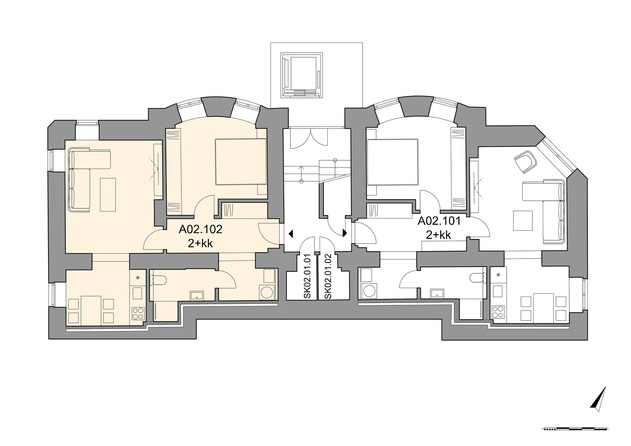 Ubytovací jednotka A02.102