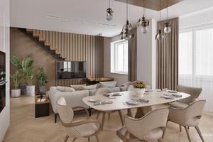 living room in 6+ kk - visualization